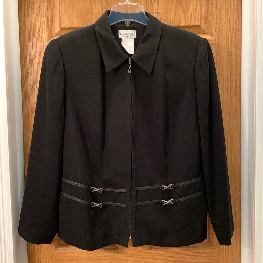 Modest ConradC Woman dressy long sleeve black jacket